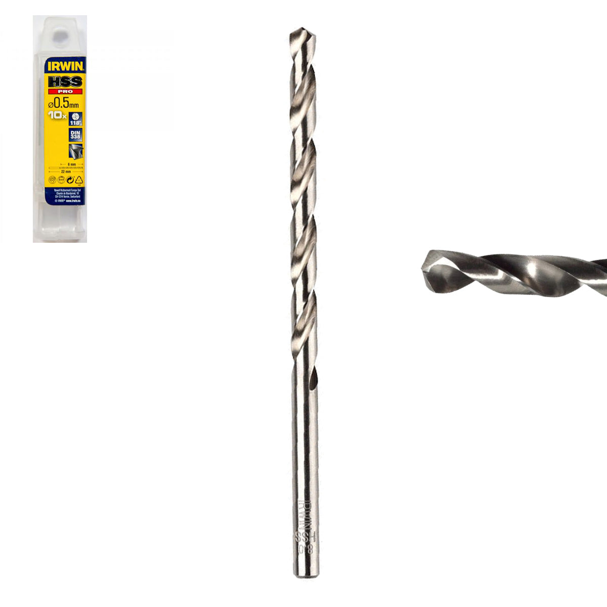 HssPro metal drills - DIN338 - Pack of 10 pieces - IRWIN HssPro metal drills - DIN338 - Pack of 10 pieces - IRWIN